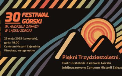 „Piękni Trzydziestoletni” – Piotr Pustelnik i Festiwal Górski w Centrum Historii Zajezdnia już 29 maja