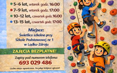 Zajęcia wspinaczkowe dla dzieci i młodzieży z gminy Lądek-Zdrój